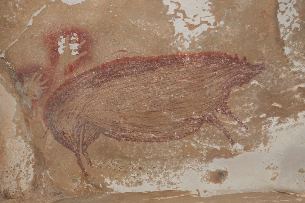 Descubierta en Indonesia la pintura rupestre figurativa más antigua del mundo