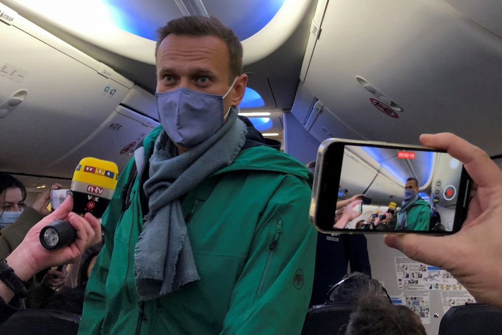 Navalni, detenido en el control de pasaportes tras aterrizar en Moscú