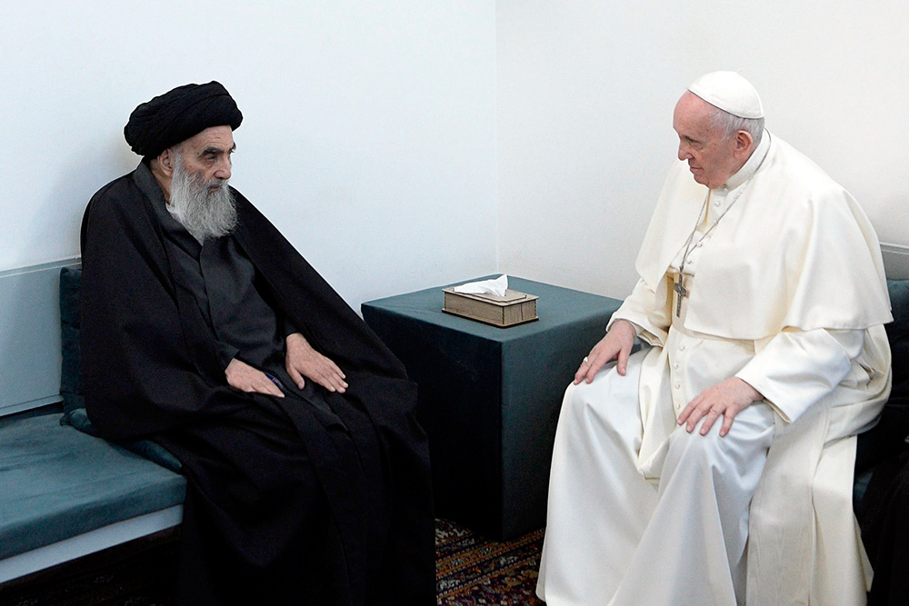 El papa Francisco se reúne con el ayatolá Al Sistani en Nayaf