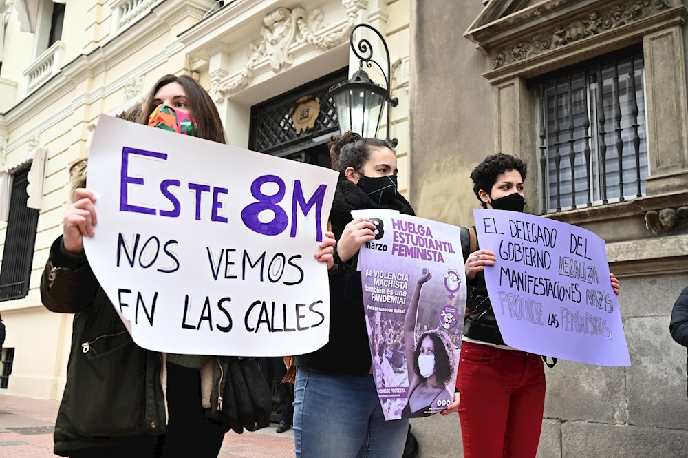 El TSJM confirma la prohibición de todas las marchas del 8M en Madrid por salud pública