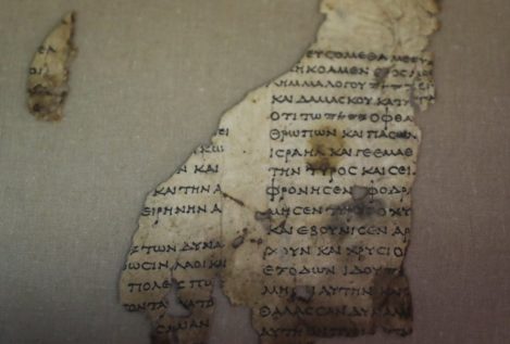 Hallazgo «histórico» en Israel: un pergamino bíblico con 2.000 años de antigüedad