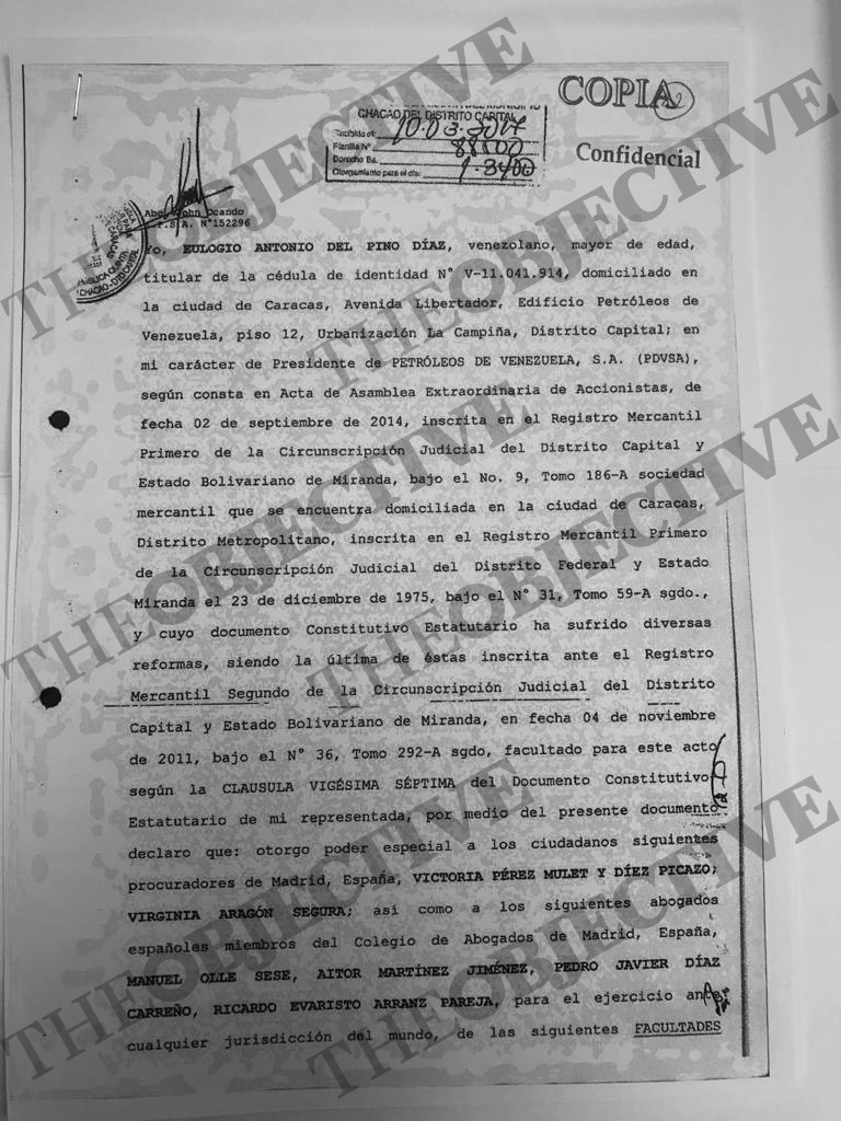 El presidente de PDVSA controlaba directamente la labor del bufete de Garzón en España