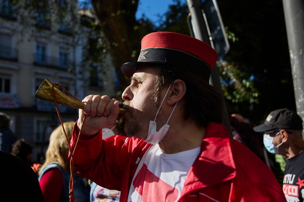 La Semana de Lucha por el Tren culmina en Atocha con una manifestación reivindicativa