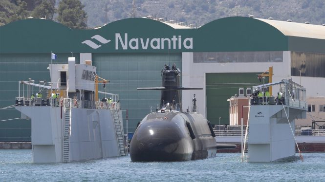 Navantia y Telefónica Tech instalarán un sistema de ciberseguridad reforzado en los submarinos S-80