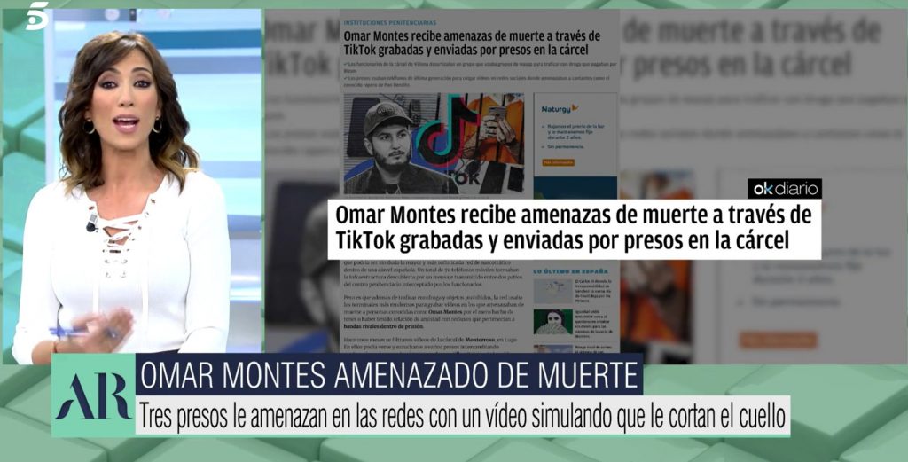 Omar Montes protagonista de la sección de actualidad en 'El programa de Ana Rosa' (Mediaset)