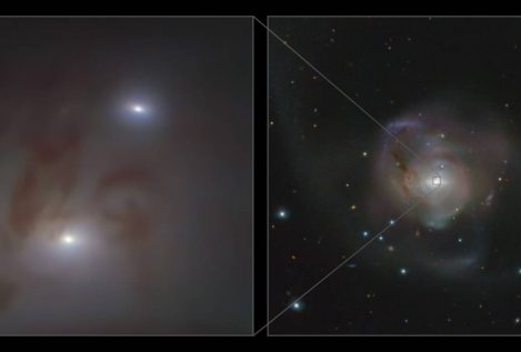 Descubierta la pareja de agujeros negros supermasivos más cercana