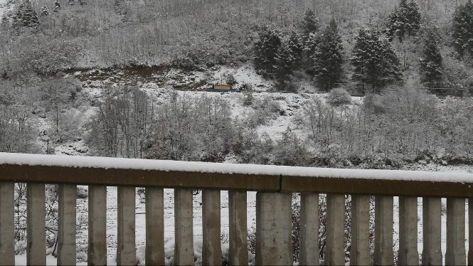 Lluvias fuertes en vertiente cantábrica y nevadas importantes en el Pirineo