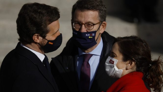 El PP guarda la respiración ante el cara a cara de Casado y Ayuso en la Junta Directiva