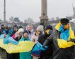 Ucrania celebra el Día de la Unidad con cadenas humanas para reivindicar su soberanía