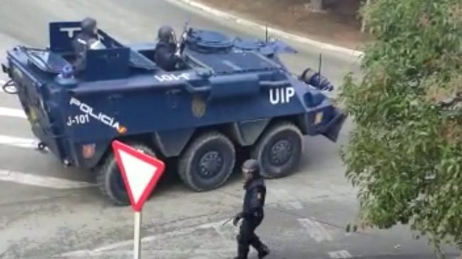 La Policía desplegará cinco tanquetas para reforzar la seguridad de la cumbre de la OTAN