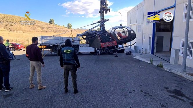 Desarticulan una red que introducía droga en España en helicópteros y la transportaba por carretera a Francia