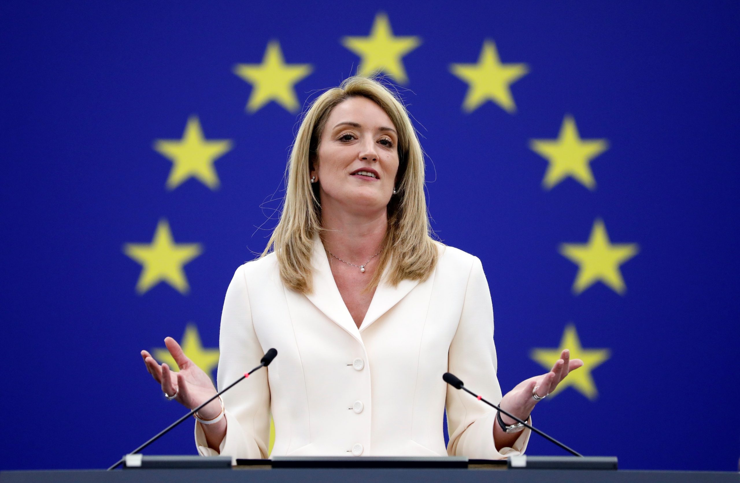 La conservadora Roberta Metsola, nueva presidenta de la Eurocámara