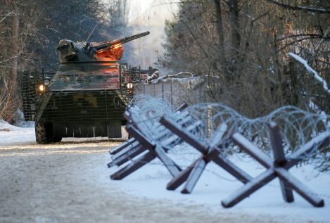 El Ejército de Ucrania realiza un ejercicio a gran escala en Chernóbil en plena tensión con Rusia