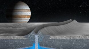 La luna Europa puede albergar bolsas de agua en su corteza helada
