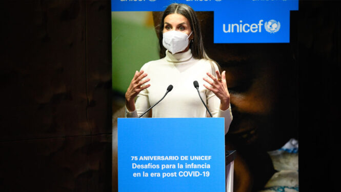 Unicef nombra a la reina Letizia «defensora para la salud mental de la infancia y la adolescencia»