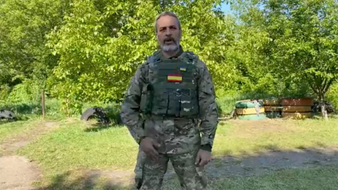 Aparece el primer vídeo de un combatiente español en Ucrania