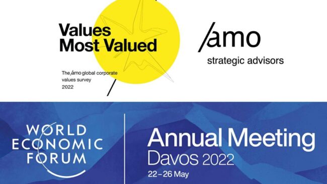 La red /amo identifica los cuatro valores corporativos clave en las mayores cotizadas del mundo