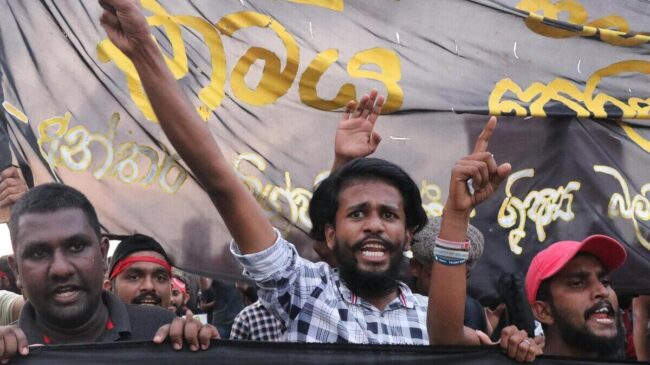 Sri Lanka declara el estado de emergencia para contener la masiva huelga general