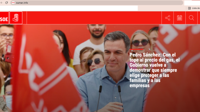 Boicotean el nombre de la plataforma de Yolanda Díaz con una web que dirige al PSOE
