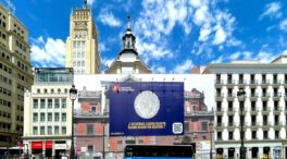 Concordia Real despliega en Madrid una pancarta para reivindicar al Rey emérito