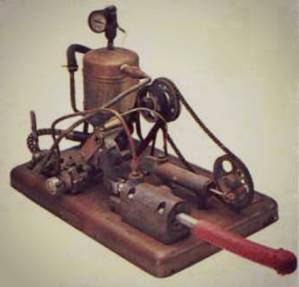 Primer vibrador de la historia. inventado por Joseph Mortimer Granville en 1870. Wikimedia Commons