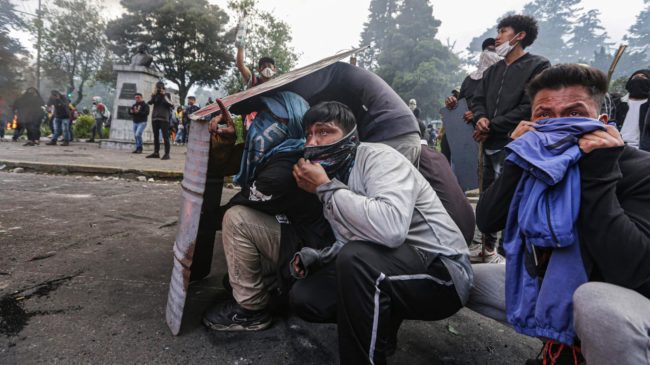 Las protestas en Ecuador provocan unas pérdidas económicas de 475 millones de euros