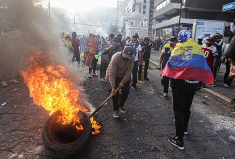 Un manifestante muere en las protestas de Ecuador debido a un impacto de perdigones