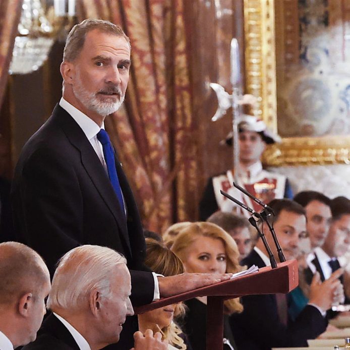 La cena de gala en el Palacio Real por la cumbre de la OTAN, en imágenes