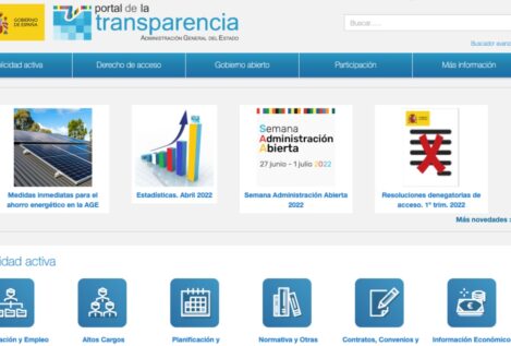El Portal de la Transparencia publica solo el 75% de la información a la que obliga la ley