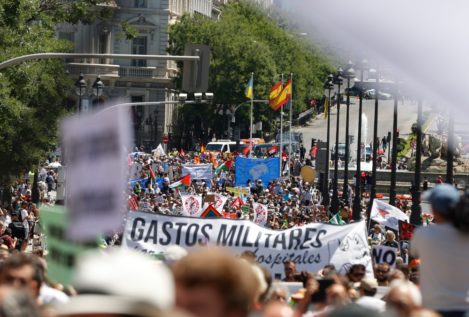 La manifestación contra la OTAN en Madrid reúne a poco más de 2.000 personas