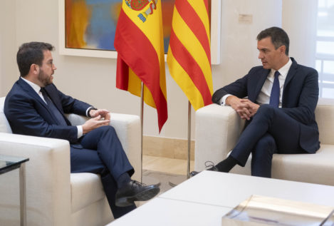 Sánchez y Aragonès se reúnen en Moncloa