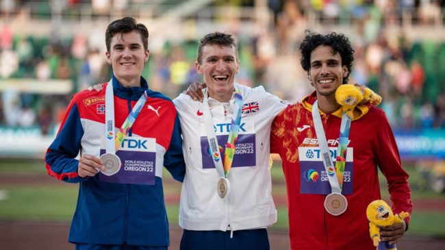 Mohamed Katir logra la segunda medalla de bronce para España en el Mundial de Oregón