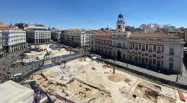 Aparecen restos arqueológicos en las obras de remodelación de la Puerta del Sol