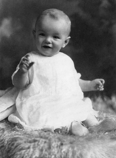 477px Marilyn monroe as an infant brightened