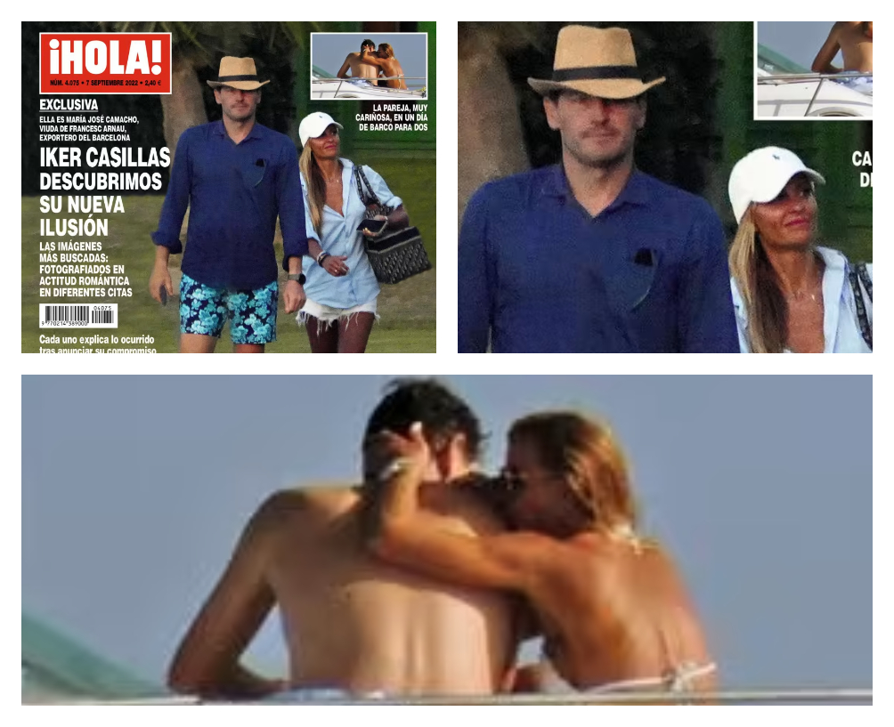 Iker Casillas and his new girlfriend on the cover of 'Hello!'