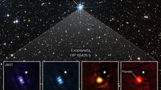 Primera imagen directa de un exoplaneta captada por el telescopio James Webb